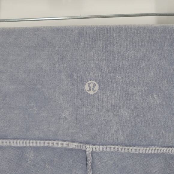 Lululemon Washed Moon Blue Wunder Under High-Rise Tight 25" Leggings 4 - Picture 8 of 10